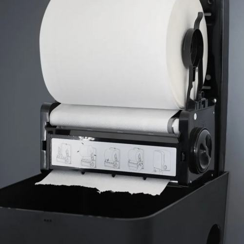 B&W Handtuchrollenspender Autocut SCHWARZ (H1)